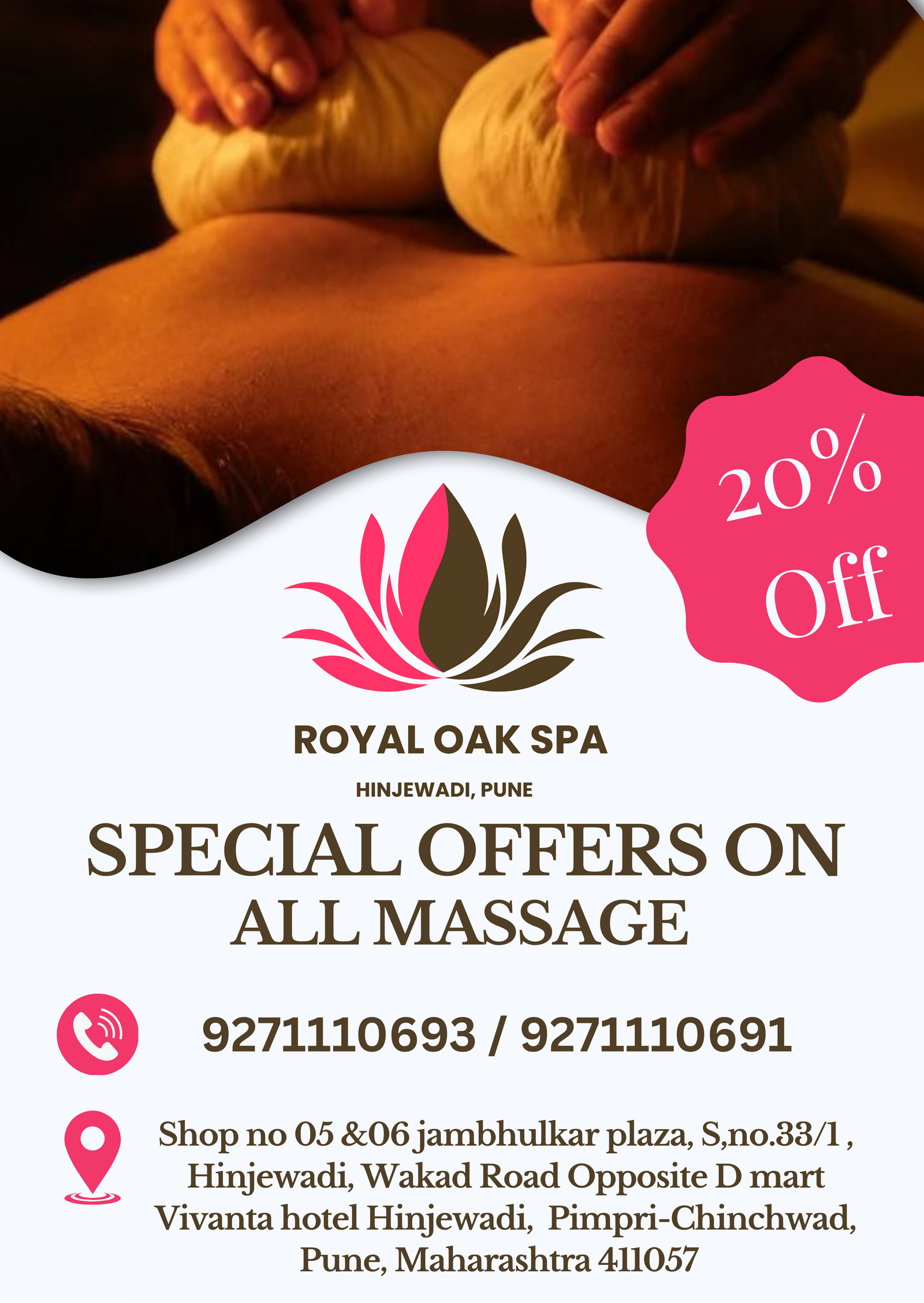Aromatherapy Massage Offer at Royal Oak Spa Pune